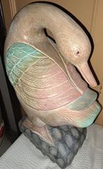 Houten decoratie Houten vogel Houten gans, Antiek en Kunst, Curiosa en Brocante, Ophalen of Verzenden