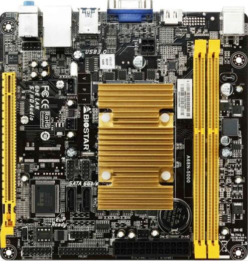 Biostar A68N-5000 CPU onboard, Computers en Software, Moederborden, Gebruikt, Verzenden