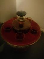 2 IDENTIEKE VINTAGE GLOBE IJS EMMER EN DRANK BAR 27 CM HOOG, Gebruikt, Ophalen of Verzenden, Interactief, X