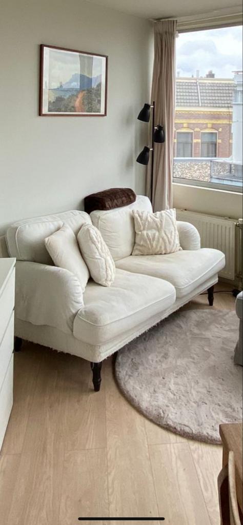 Gratis IKEA Stocksund bank - beschadigde hoes, Huis en Inrichting, Banken | Bankstellen, Gebruikt, Rechte bank, Tweepersoons, 150 tot 200 cm