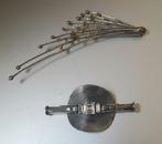 Art Deco broches Ermani Bullati, 10 cm of meer, Overige materialen, Gebruikt, Ophalen of Verzenden