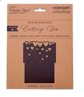 Mundart Stempel Cutting Die Packaging with Hearts beschikbaar voor biedingen