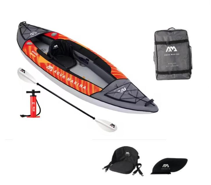 Aqua Marina Memba opblaasbare kajak, Watersport en Boten, Kajaks, Zo goed als nieuw, 1-persoons, Opblaasbaar, Ophalen