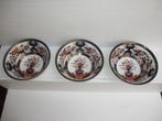 3 antieke Japanse schalen imari stijl. 23cm dia gaaf, Antiek en Kunst, Antiek | Porselein, Ophalen of Verzenden