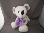 lucardi muis wit grijs met paarse sjaal en grijs hartje op, Ophalen of Verzenden, Nieuw, Overige typen