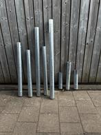 Regenpijpen 80mm + Bocht - Restpartij, Doe-het-zelf en Verbouw, Metalen, Ophalen, Zo goed als nieuw, IJzer