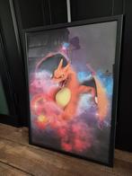 Pokemon Charizard poster 50x70 met lijst, Ophalen, Rechthoekig Staand, Met lijst, Zo goed als nieuw