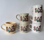 Vintage mokken 6 stuks, als nieuw., Keramiek, Ophalen of Verzenden, Zo goed als nieuw, Overige stijlen