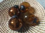 Heksenballen. 4 koper kleurige heksenballen.  🎄, Diversen, Kerst, Ophalen of Verzenden, Zo goed als nieuw
