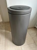 Brabantia Touch Bin Flat Top 30 liter – Platinum, Ophalen, Gebruikt, Rvs, 50 tot 75 cm