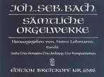 Joh. Seb. Bach - Edition Breitkopf Nr. 6586 - Band 6, Orgel, Klassiek, Ophalen of Verzenden, Zo goed als nieuw
