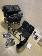 Bugaboo donkey 2-5 Twin volledig zwart, Verstelbare duwstang, Bugaboo, Ophalen of Verzenden, Zo goed als nieuw