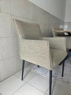 Prachtige set van 6 moderne eetkamerstoelen in beige kleur, Huis en Inrichting, Stoelen, Ophalen, Zo goed als nieuw, Overige kleuren