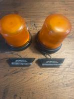 2 Zwaailichten en 2 flitslichten oranje., Auto-onderdelen, Verlichting, Ophalen of Verzenden, Gebruikt