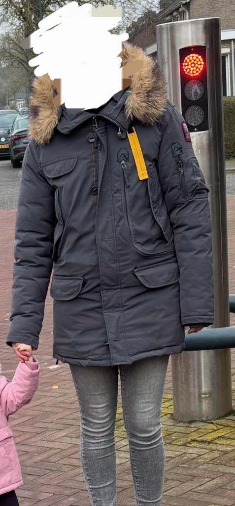 PJS Jas Maat M - Warme Winterjas, Kleding | Heren, Jassen | Winter, Zo goed als nieuw, Maat 48/50 (M), Grijs, Ophalen of Verzenden