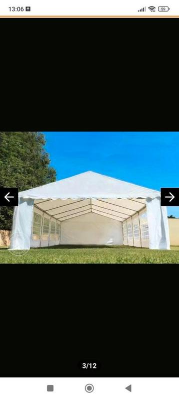 PVC tent 5 x 12 beschikbaar voor biedingen