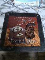 Koffie afbeelding op leisteen, Ophalen of Verzenden, Zo goed als nieuw