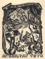 1906 Ex Libris België : Nellie Degouy, z.j., Antiek en Kunst, Verzenden