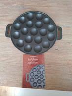 poffertjes pan nieuw 24cm gietijzer in doos, Gietijzer, Nieuw, Ophalen of Verzenden, Keramische plaat