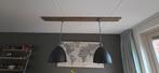 Industriële hanglampen met steigerhouten plank, Ophalen of Verzenden, Zo goed als nieuw, Minder dan 50 cm, Industrieel