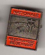 Speldje NATIONALE NEDERLANDSE BEDEVAART WERELDBOL KRUIS (A3), Verzenden, Gebruikt, Overige onderwerpen