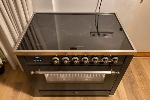 Prachtig 90cm Boretti inductie fornuis! 5 zones - 1 oven!, Witgoed en Apparatuur, Kookplaten, Inductie, Ophalen of Verzenden