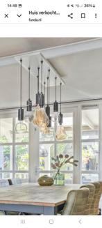 Hanglamp met marmeren fittingen (10 stuks), Nieuw, Ophalen of Verzenden, Metaal, Modern