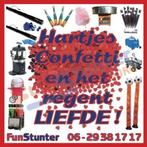 Hartjesconfetti en het regent LIEFDE, Wit, Rood of Roze, Ophalen, Nieuw, Versiering, Overige