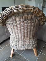 Garden room rieten stoel, Huis en Inrichting, Stoelen, Ophalen, Bruin, Riet of Rotan, Zo goed als nieuw