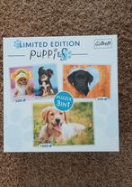 3 in 1 puzzel limited edition puppies 93068 Trefl, Ophalen of Verzenden, 500 t/m 1500 stukjes, Nieuw