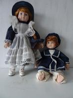 2 nooie porseleinen poppen, Ophalen of Verzenden, Zo goed als nieuw, Pop, Levensecht of Reborn