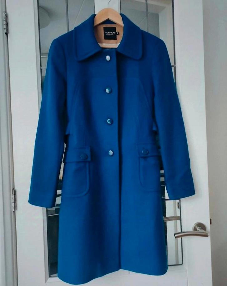 Natan tussen mantel Koningsblauw - Maat 38 valt als 36/38, Kleding | Dames, Jassen | Zomer, Gedragen, Maat 36 (S), Blauw, Ophalen of Verzenden