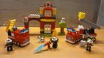 Duplo 10903 Brandweerkazerne met ladderwagen, Ophalen of Verzenden, Zo goed als nieuw, Complete set, Duplo
