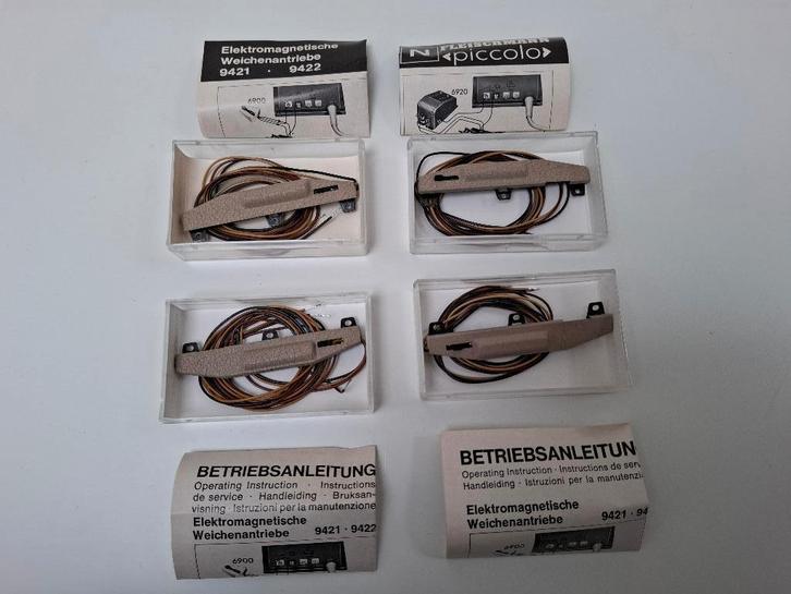 Fleischmann N 9421/9422 Wissel aandrijvingen links en rechts, Hobby en Vrije tijd, Modeltreinen | N-Spoor, Nieuw, Overige typen