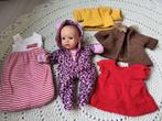 Götz popje met kleding en slaapzak, Ophalen of Verzenden, Gebruikt, Babypop