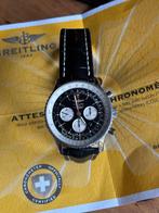 Breitling Navitimer B01 automatic full set 46 mm, Ophalen, Overige materialen, Leer, Breitling