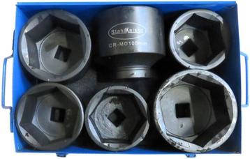 Krachtdoppen 1" - 6dlg. Groot - Nieuw beschikbaar voor biedingen