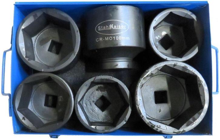 Krachtdoppen 1" - 6dlg. Groot - Nieuw, Auto diversen, Autogereedschap, Nieuw, Ophalen of Verzenden