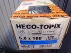 Heco schroeven 6,0 mm PK 100 st NIEUW in doos vanaf € 9.95, Ophalen of Verzenden, Nieuw, Materiaal