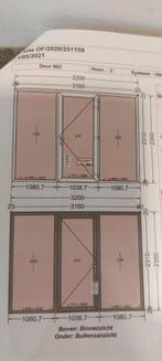 2 grote ramen met deur b x h 3160 x 2330  € 2200 per stuk, Nieuw, Ophalen of Verzenden
