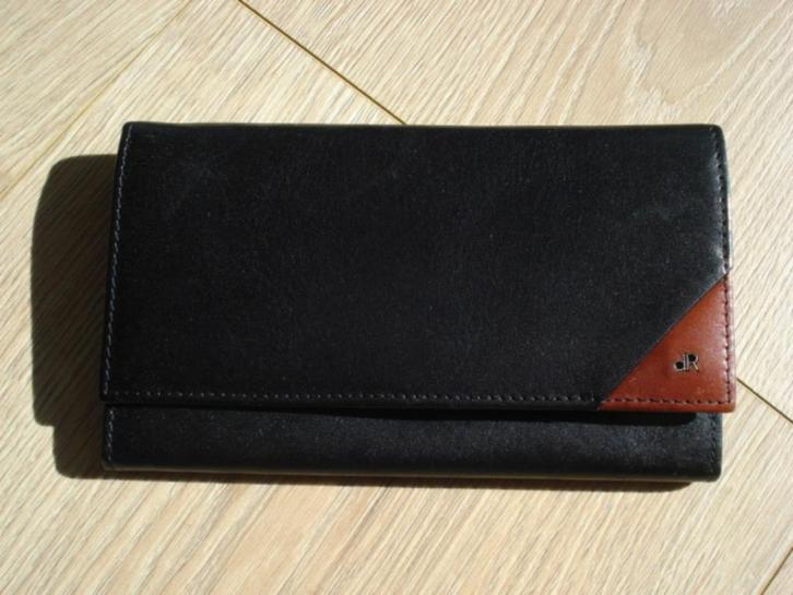 Amper gebruikte portemonnee van dR de ROOY, Sieraden, Tassen en Uiterlijk, Portemonnees, Zo goed als nieuw, Overige merken, Zwart
