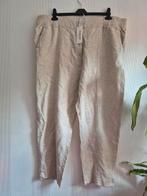 Semi linnen beige broek met glitter, maat 50, NIEUW, Beige, Maat 46/48 (XL) of groter, Nieuw, Ophalen of Verzenden
