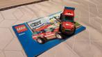 Lego city brandweer commando auto 60001 compleet, Complete set, Gebruikt, Ophalen of Verzenden, Lego