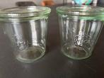 Kleine Weck jampotjes - 9 cm hoog, Huis en Inrichting, Keuken | Potten en Pannen, Ophalen of Verzenden, Gebruikt, Glas, Overige typen