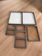 Fotolijstjes set diverse maten, Ophalen of Verzenden, Zo goed als nieuw, Hout, Minder dan 50 cm