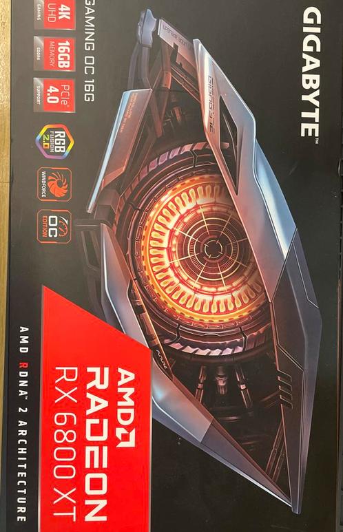 Gigabyte RX 6800 XT, Computers en Software, Videokaarten, Gebruikt, AMD, PCI-Express 4.0, GDDR6, HDMI, DisplayPort, Ophalen of Verzenden