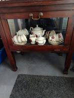 Oud thee kastje met Engels servies, Ophalen of Verzenden