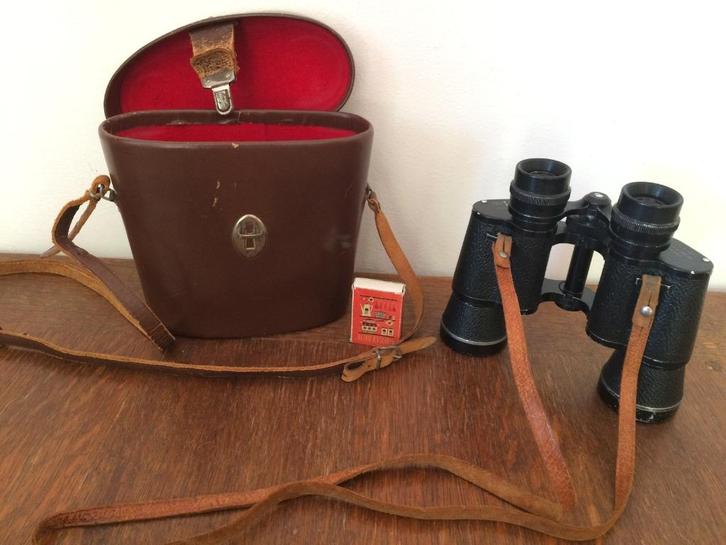Oude verrekijker 8x40 vogelaar vliegtuigspotter wachtloper, Audio, Tv en Foto, Optische apparatuur | Verrekijkers, Gebruikt, Porro (met knik)
