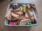 Houten treinrails met wagonnetjes, Ophalen of Verzenden, Gebruikt