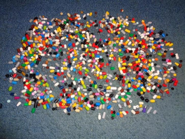 Partij B214=Lego stenen rond 1x1, Kinderen en Baby's, Speelgoed | Duplo en Lego, Gebruikt, Lego, Losse stenen, Ophalen of Verzenden